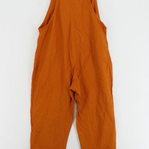 Lucy & Yak Women's Jumpsuit W 32 in Orange 100% Cotton Straight Jumpsuit - Picture 5 of 5